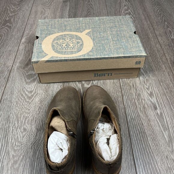 Born Boots NEW women 9.5 TOYA Natural Shoes Brown Bootie‎ - Picture 3 of 7